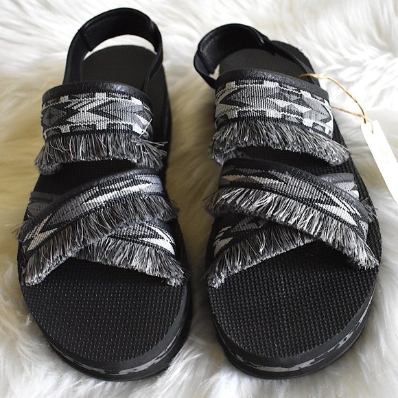 Teva | Shoes | Teva Flatform Ceres Double Diamond Black | Poshmark